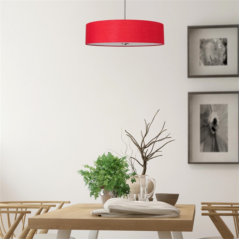 Yosemite Home Decor Lyell Forks 5 Light Pendant in Satin Steel