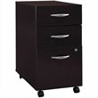 Bush Business Furniture Series C Standard Wood Desk Suite in Mocha Cherry