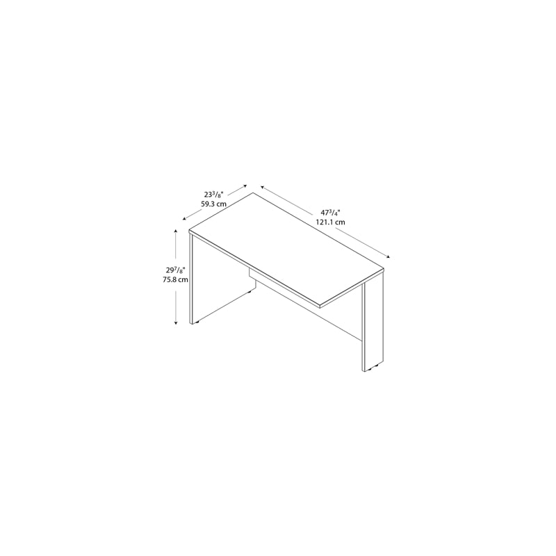 Series C 48W Return Bridge in Natural Cherry - Engineered Wood