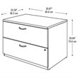 Series C 36W 2Dwr Lateral File in Mocha Cherry - Engineered Wood
