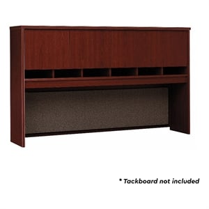 Bush Business Furniture Series C Collection 72W 4 Door Hutch in Mahogany