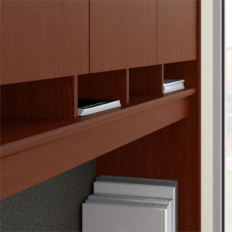 Bush Business Furniture Series C Collection 72W 4 Door Hutch in Mahogany