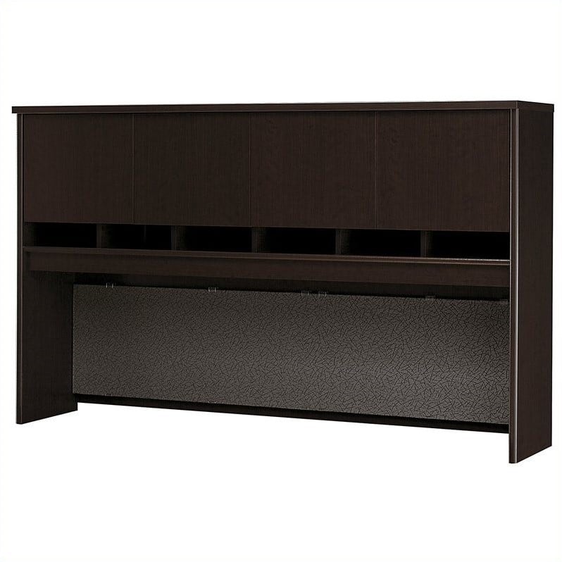 Series C 72W 4 Door Hutch in Mocha Cherry - Engineered Wood