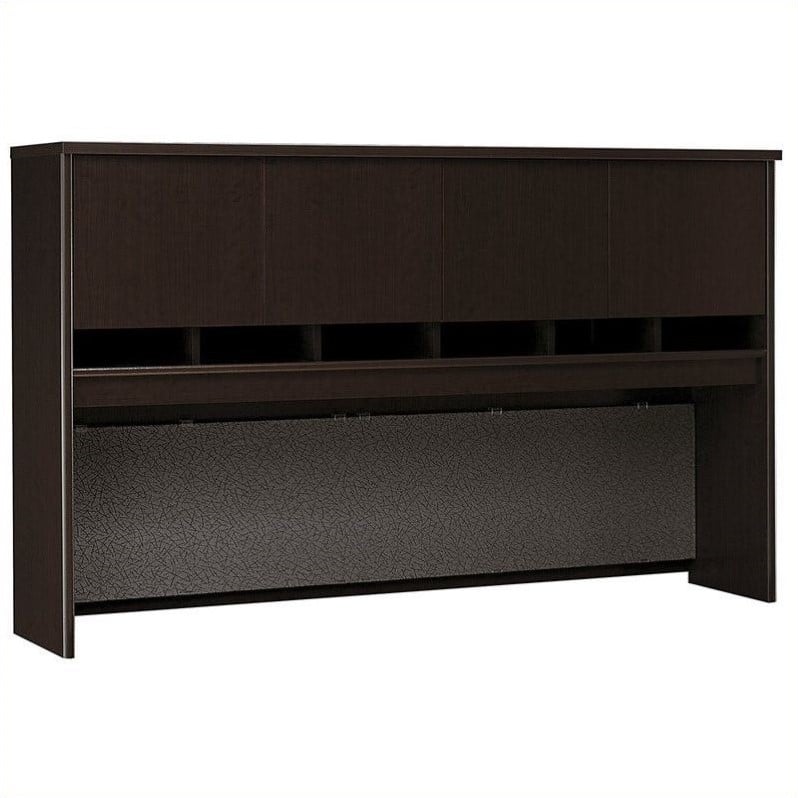 Series C 72W 4 Door Hutch in Mocha Cherry - Engineered Wood