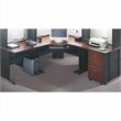Bush Business Furniture A-Series Left Corner Office Suite in Hansen Cherry