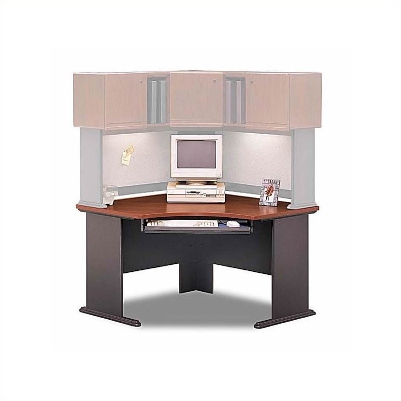 Bush Business Furniture A-Series Left Corner Office Suite in Hansen Cherry
