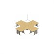 Bush Business Furniture Series A Hansen Cherry Corner Desk Suite