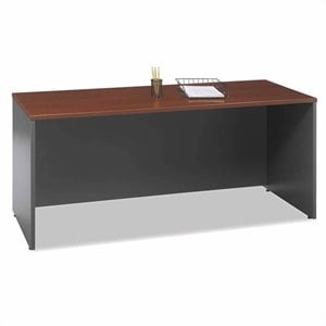 Bush Business Furniture Series C 4-Piece 71&quot Executive Desk Set in Hansen Cherry