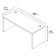 Series C 66W x 30D Office Desk in Mocha Cherry - Engineered Wood
