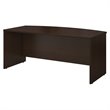 Bush Business Furniture Series C 72&quot Bow Front Desk Shell Mocha Cherry