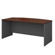 Series C 72W x 36D Bow Front Office Desk in Hansen Cherry - Engineered Wood
