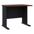 Series A 36W Office Desk in Hansen Cherry and Galaxy - Engineered Wood