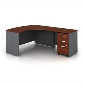Bush Business Furniture Series C 3-Piece Right-Hand Computer Bow Desk