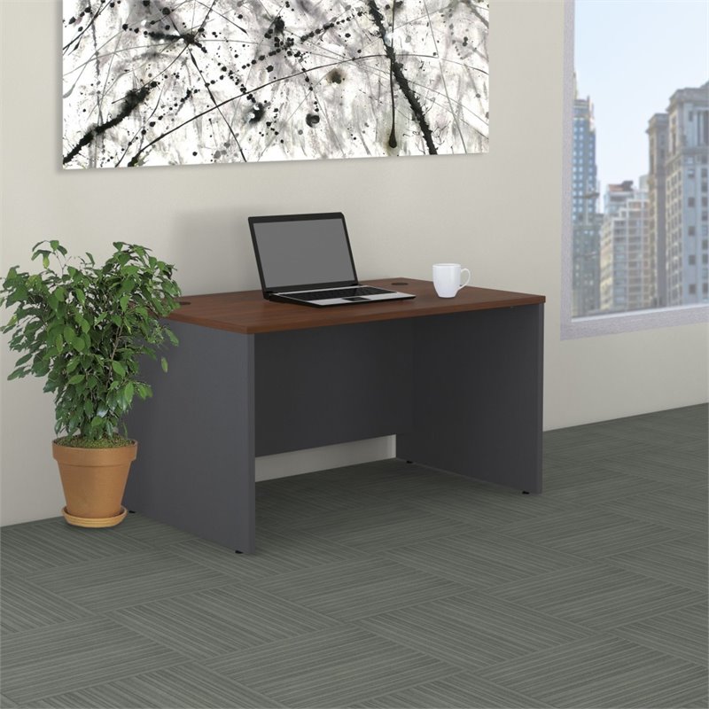 Series C 48W x 30D Shell Desk in Hansen Cherry - Engineered Wood