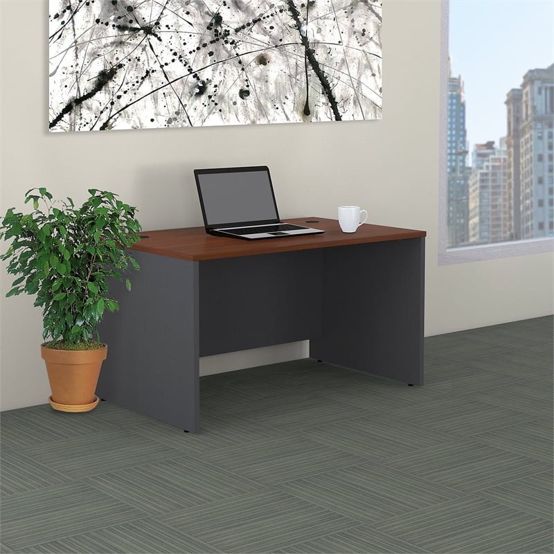 Series C 48W x 30D Shell Desk in Hansen Cherry - Engineered Wood