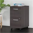 Studio C 2 Drawer Mobile File Cabinet in Storm Gray - Engineered Wood
