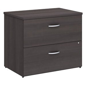 Studio C Assembled 2 Drawer Lateral File Cabinet in Storm Gray - Engineered Wood