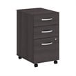Studio C 3 Drawer Mobile File Cabinet in Storm Gray - Engineered Wood