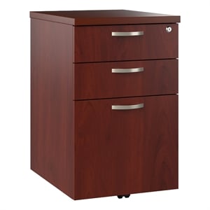 Office in an Hour Mobile File Cabinet in Hansen Cherry - Engineered Wood