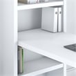 Echo 56W Bookcase Desk in Pure White - Engineered Wood