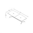 Bush Business Furniture 120W Boat Shaped Conference Table in Gray