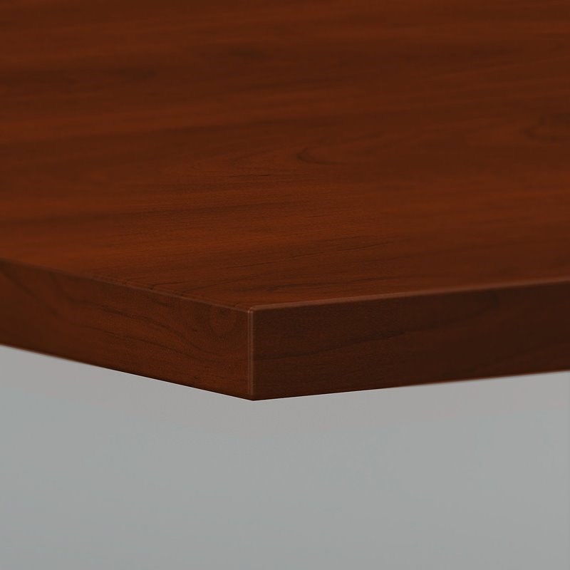 Bush Business Furniture 96W Boat Shaped Conference Table in Cherry