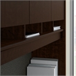 Series C 72W Sit to Stand L Shaped Desk Office Suite in Mocha Cherry