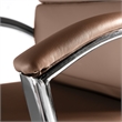 Bush Business Furniture Modelo High Back Leather Executive Office Chair in Tan