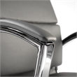 Modelo High Back Leather Executive Office Chair in Washed Gray Leather