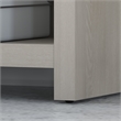 Echo 56W Bookcase Desk in Gray Sand - Engineered Wood