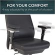 BBF Studio C High Back Contemporary Faux Leather Executive Office Chair in Gray