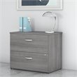 Studio C 2 Drawer Lateral File Cabinet in Platinum Gray - Engineered Wood