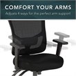BBF Series A High Back Contemporary Fabric Executive Office Chair in Black