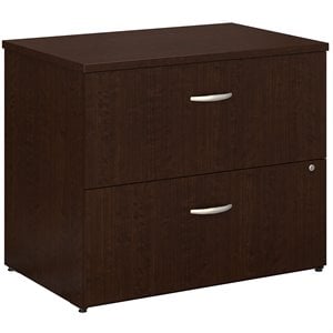 Easy Office Lateral File Cabinet in Mocha Cherry - Engineered Wood