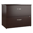 Office in an Hour Lateral File Cabinet in Mocha Cherry - Engineered Wood