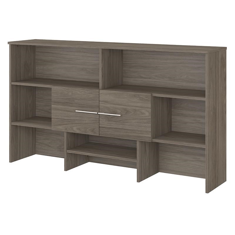 Office 500 72W Desk Hutch in Modern Hickory - Engineered Wood