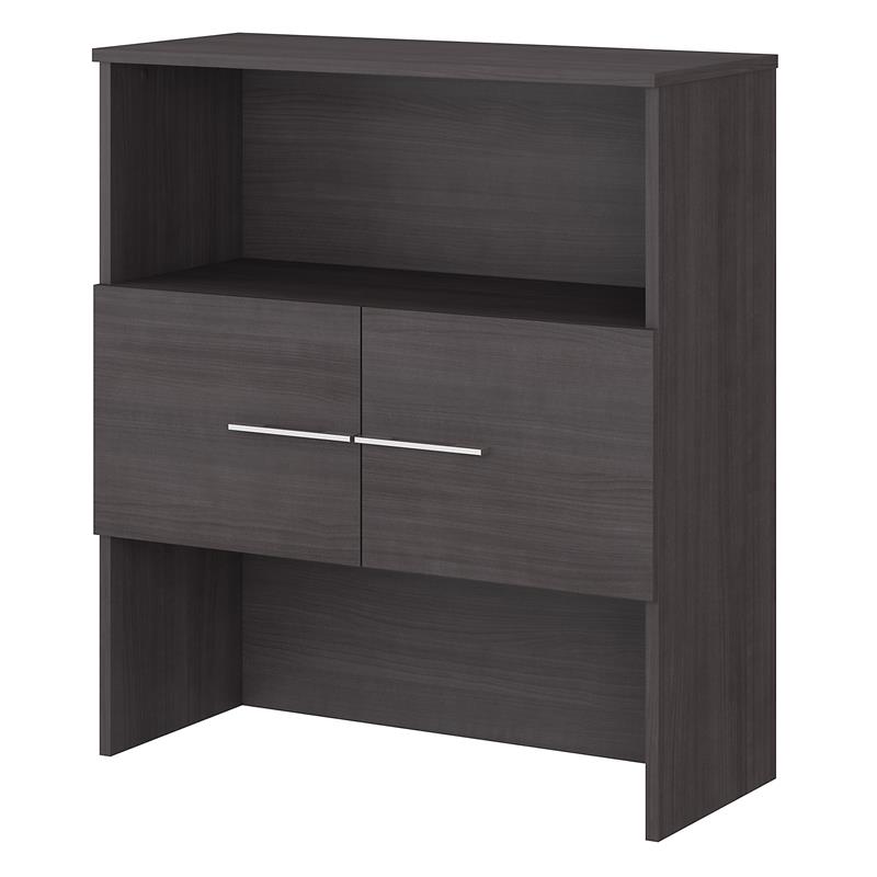 Office 500 36W Bookcase Hutch in Storm Gray - Engineered Wood