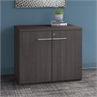 Office 500 36W Storage Cabinet with Doors in Storm Gray - Engineered Wood
