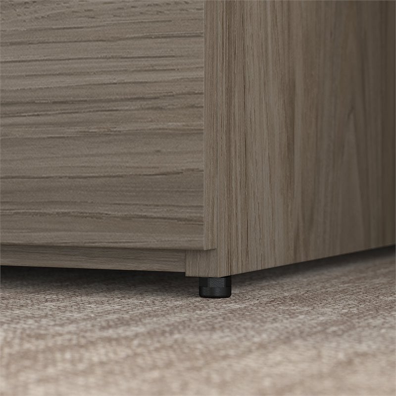 Office 500 36W 2 Drawer Lateral File Cabinet in Modern Hickory - Engineered Wood