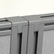 Easy Office 2 Person L Desk with Drawers & 66H Panels in White - Engineered Wood