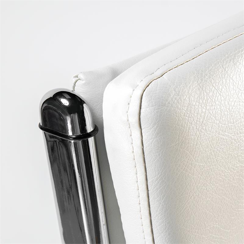 BBF Easy Office High Back Contemporary Faux Leather Executive Chair in White