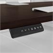 Office 500 72W Height Adjustable Desk Set in Black Walnut - Engineered Wood