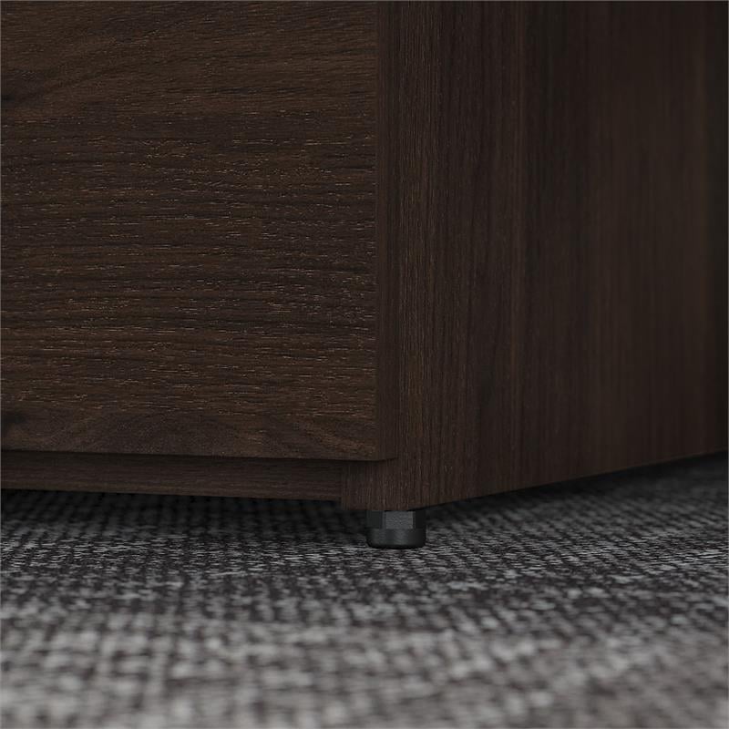Office 500 36W 2 Drawer Lateral File Cabinet in Black Walnut - Engineered Wood