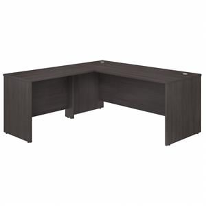 Studio C 72W x 30D L Shaped Desk with 42W Return in Storm Gray - Engineered Wood