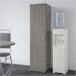 Universal Tall Narrow Storage Cabinet in Platinum Gray - Engineered Wood