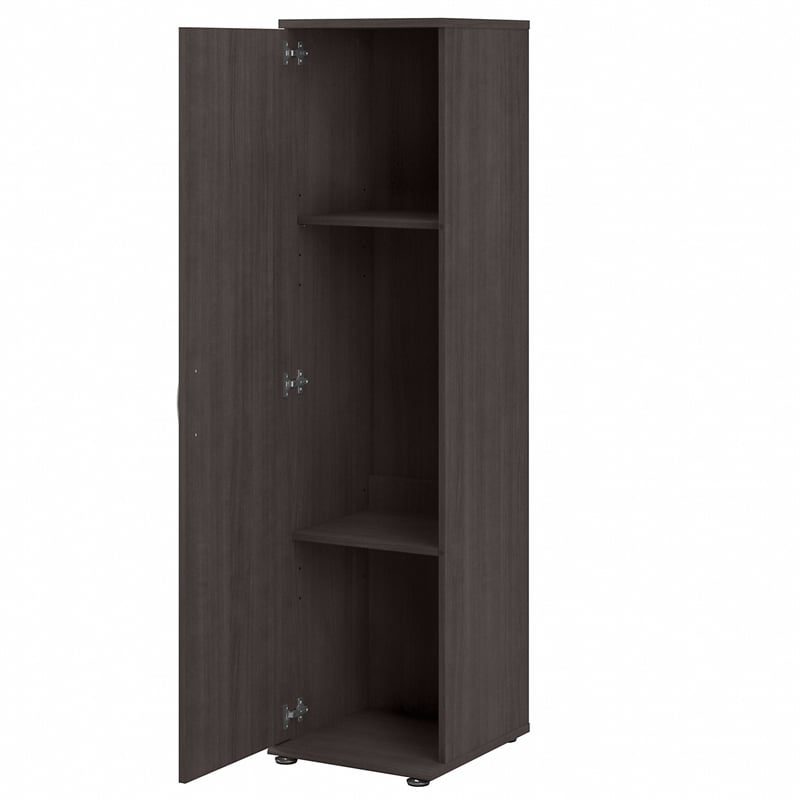 Universal Tall Narrow Storage Cabinet in Storm Gray - Engineered Wood