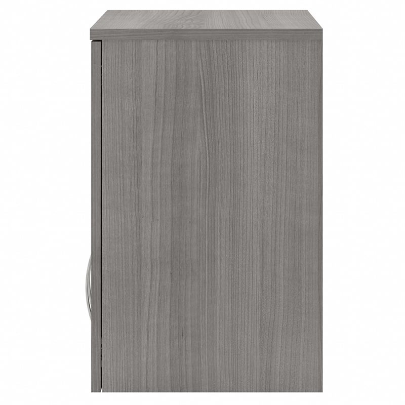 Universal Wall Cabinet with Doors and Shelves in Platinum Gray - Engineered Wood