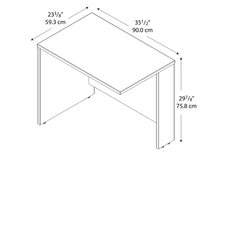 Series C 36W Return Bridge in Hansen Cherry - Engineered Wood