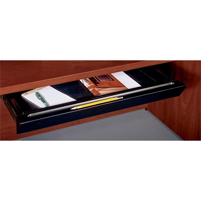 Bush Business Furniture Pencil Drawer with Black Finish - Plastic