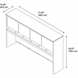 Series C 72W 4 Door Hutch in Hansen Cherry - Engineered Wood